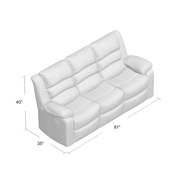 Aum 81'' Pillow Top Arm Reclining Sofa