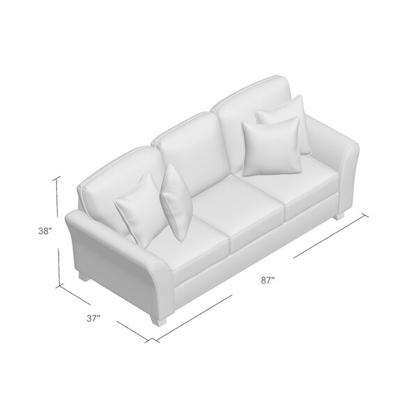 Dewald 87'' Round Arm Sofa