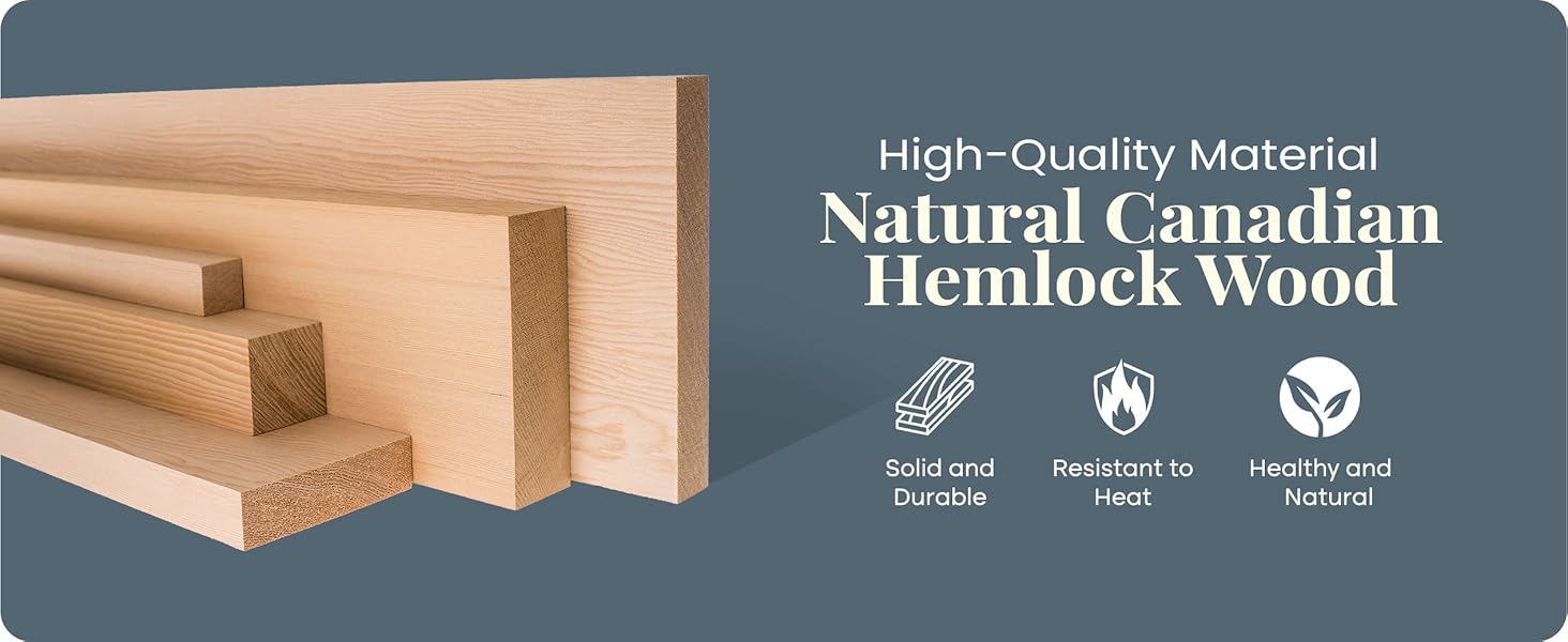 Infrared Home Sauna Hemlock Wood, Relaxation, Health, Spa