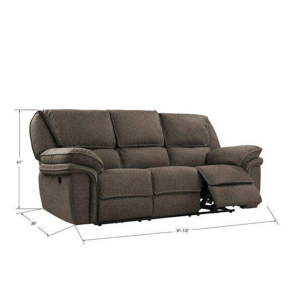 Ellinger 91.7'' Pillow Top Arm Reclining Sofa